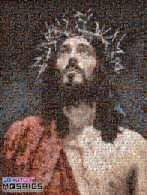 jesus photo mosaic picture mosaics