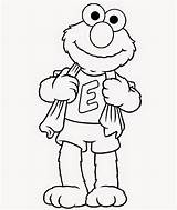 Elmo Coloring Pages Sesame Street Birthday sketch template