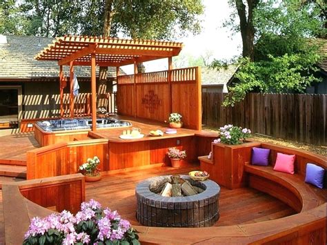 Patio Backyard Jacuzzi Ideas Outdoor Hot Tubs Spa Design
