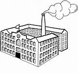 Fabbrica Fabricas Industria Factories Colorare Fabbriche Industrie Immagine Disegni Ciminiera sketch template