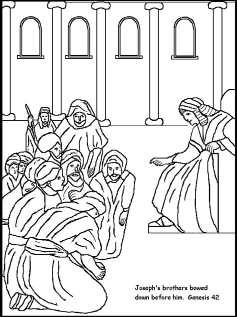 coloring pages joseph forgives  brothers coloring home