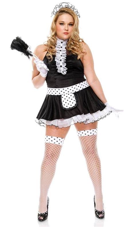 sexy maid plus size halloween costumes for women plus