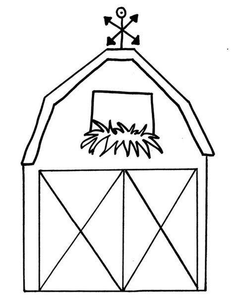 barn outline barns coloring pages jpg clipartix