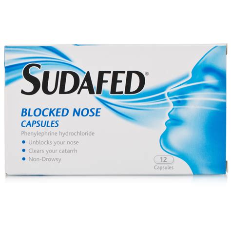 sudafed congestion relief capsules cold  hay fever chemist direct
