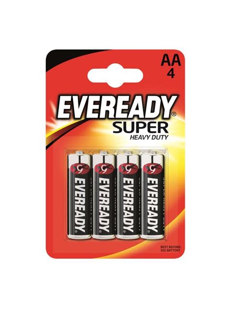 Eveready Aa Super Heavy Duty 4 Pack