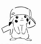 Pikachu Pokemon Coloring Pages Hat Tribal Wearing Tattoo Pumpkin Deviantart Ashes Printable Stencils Cute Drawings Tattoos Stencil Designs Colouring Clefairy sketch template