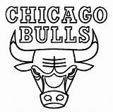 Coloring Bulls Designlooter Pages Trend Basketball Chicago sketch template