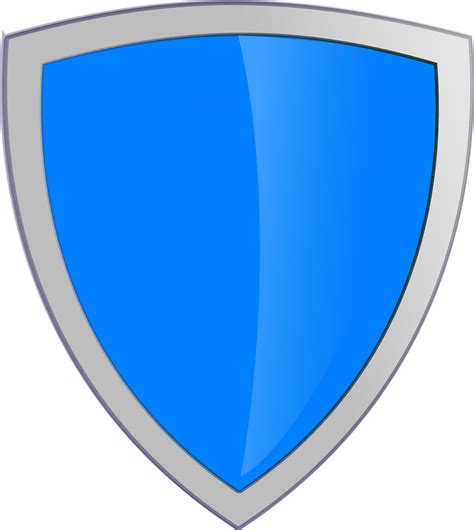 shield blue security  vector graphic  pixabay