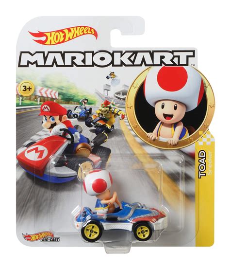Buy Hot Wheels Gbg30 Mario Kart 1 64 Die Cast Toad With Sneeker Vehicle
