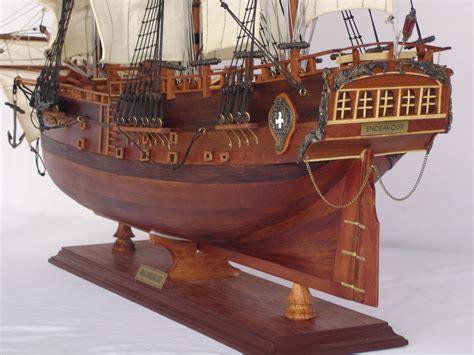 hms endeavour model shipwoodenhistoricalready madehandcraftedtall shipstandard range