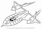 Blackbird Lockheed sketch template