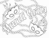 Mardi Gras Coloring Pages Kids Sign Activities sketch template
