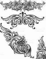 Arabesque Engraving Scrollwork Flowing Filigree Volute Rococo Engraver Paisley Ornate Wood Carving Baroque Acanthus Scorrere sketch template