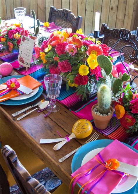 Your Guide To Festive Mexican Inspired Table Styling Modern Wedding