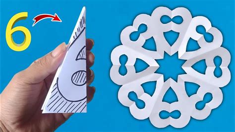 How To Make Paper Snowflakes Paper Snowflakes Part 45 Youtube