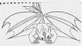 Toothless Dragon Draak Kleurplaat sketch template