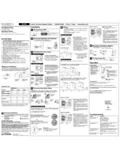 installation  wiring section    lutron electronics installation  wiring pdfpro