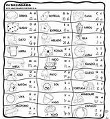Abecedario Fichas Educando sketch template