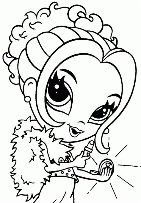 girly printable coloring pages   girly printable