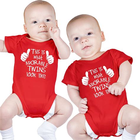 twin girl  boy bodysuits includes  bodysuits   month adorable