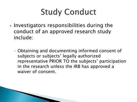 investigator responsibilities  research powerpoint