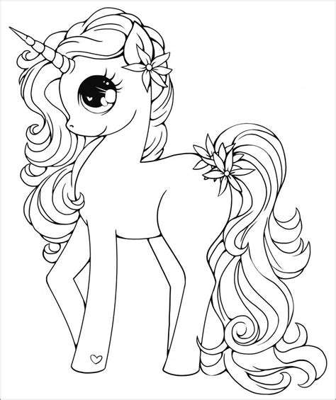 unicorn  princess girl coloring page coloringbay