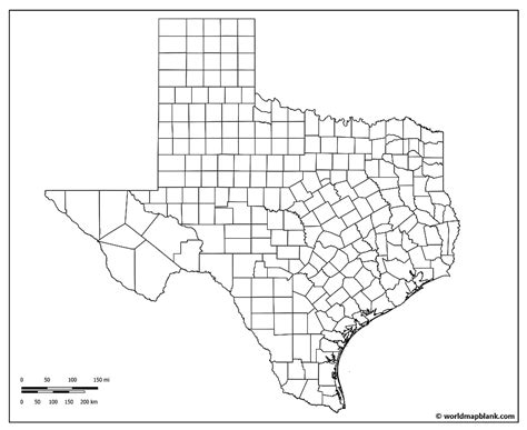 blank map  texas printable outline map  texas