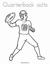 Coloring Quarterback Colts Favorites Login Add sketch template