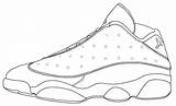 Jordan Coloring Shoes Pages Nike Air 13 Drawing Michael Shoe Basketball Gucci Template Low Jordans Color Sheets Drawings Belt Mens sketch template