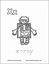 Coloring Pages Letter Xray Book Printable Ray Popular Choose Board sketch template