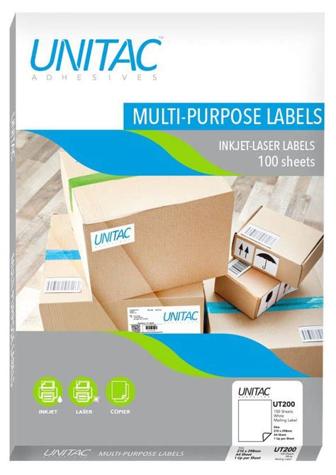 unitac inkjet laser multi purpose labels ut   shop today   tomorrow takealotcom
