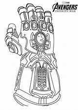 Infinity Gauntlet Coloring Pages Awesome War Printable Marvel Categories Avengers sketch template