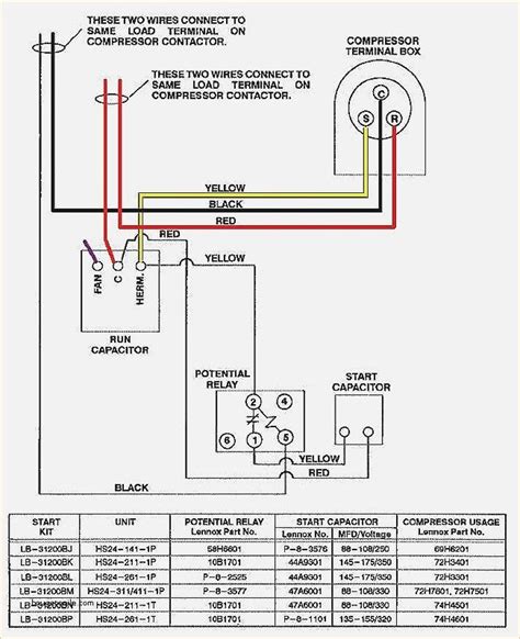 ac unit wiring schematic