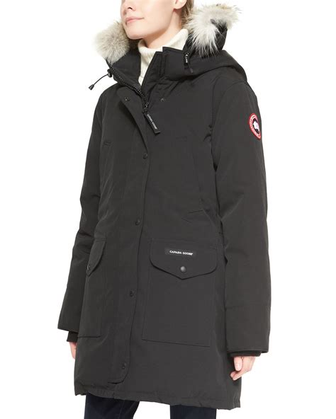 Canada Goose Trillium Fur Hood Parka Jacket Black