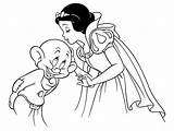 Blanche Neige Simplet Dopey Nains Colorkid sketch template