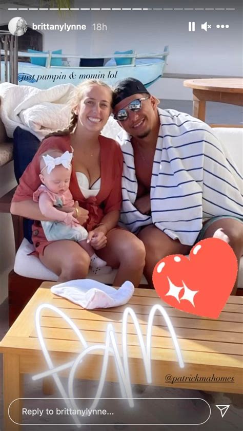 patrick mahomes fiancee shares pic  baby sterling  beach