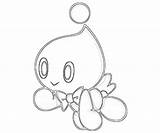 Chao Sonic Cheese Coloring Pages Generations sketch template