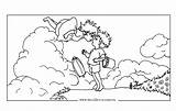 Ponyo Ghibli Falaise Arrietty Labyrinth Totoro Depuis Supercoloriage Couleur sketch template