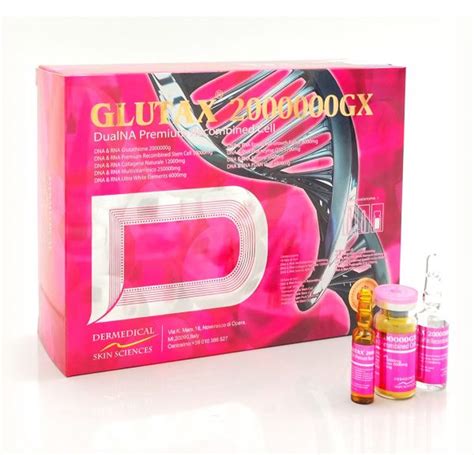 glutax gx dualna premium recombined cell glutathione iv set iv glutathione set  sale