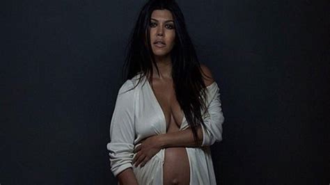 Kourtney Kardashian Nude And Pregnant For Dujour