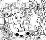 Coloring Halloween Thomas Train Kids Printable Pages Tank Sheets Engine Activities Color Colouring Easter Printables Doubting Print Worksheets Online Friends sketch template