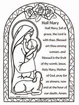 Hail Prayers Catholic Autom sketch template