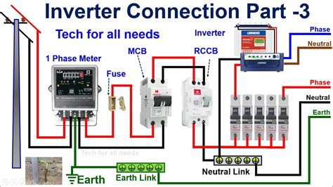 connect inverter house wiring  tamil tech    youtube