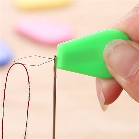 pcs needle threader stitch insertion tool  sewing machine needle inserter threader sew