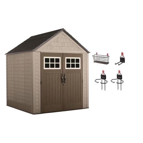 rubbermaid big max  ft   ft storage shed