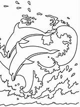 Coloring Pages Splash Dolphin Make Two Getcolorings Huge Colornimbus sketch template
