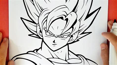 Como Desenhar O Goku Super Sayajin Youtube