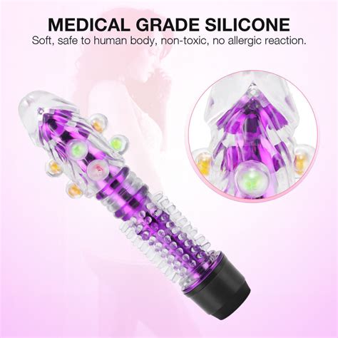 G Spot Vibrator Dildo Beads Bullet Massager Clit Orgasm Sex Toy For