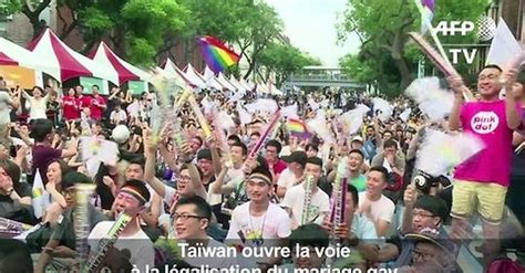 vidéo taïwan décision historique en faveur du mariage