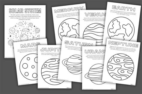 printable coloring pages solar system